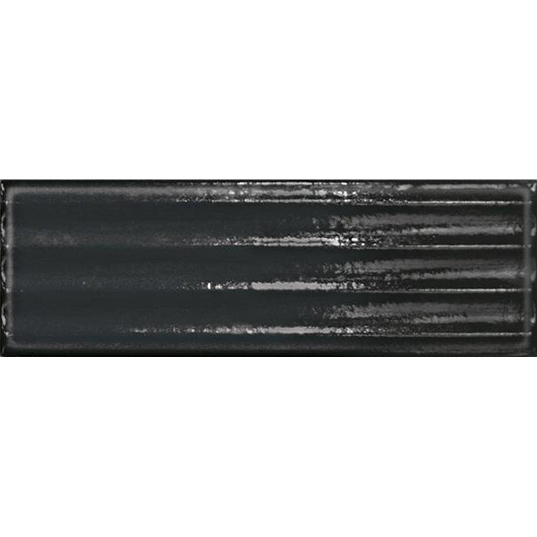 Tesoro 4" x 12" Glassalike Pressed Glossy Fluted Porcelain Wall Tile
