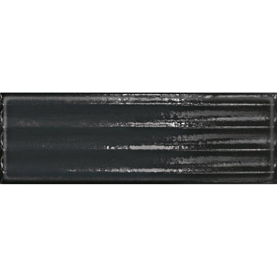 Tesoro 4" x 12" Glassalike Pressed Glossy Fluted Porcelain Wall Tile