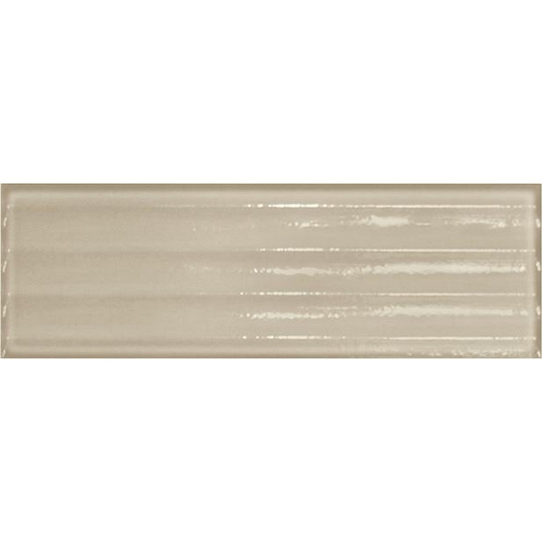 Tesoro 4" x 12" Glassalike Pressed Glossy Fluted Porcelain Wall Tile