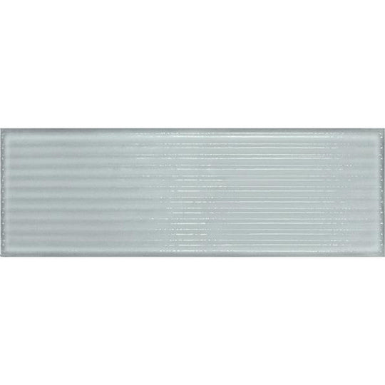 Tesoro 4" x 12" Glassalike Pressed Glossy Groove Porcelain Wall Tile