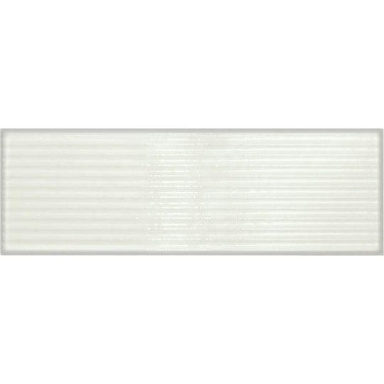 Tesoro 4" x 12" Glassalike Pressed Glossy Groove Porcelain Wall Tile