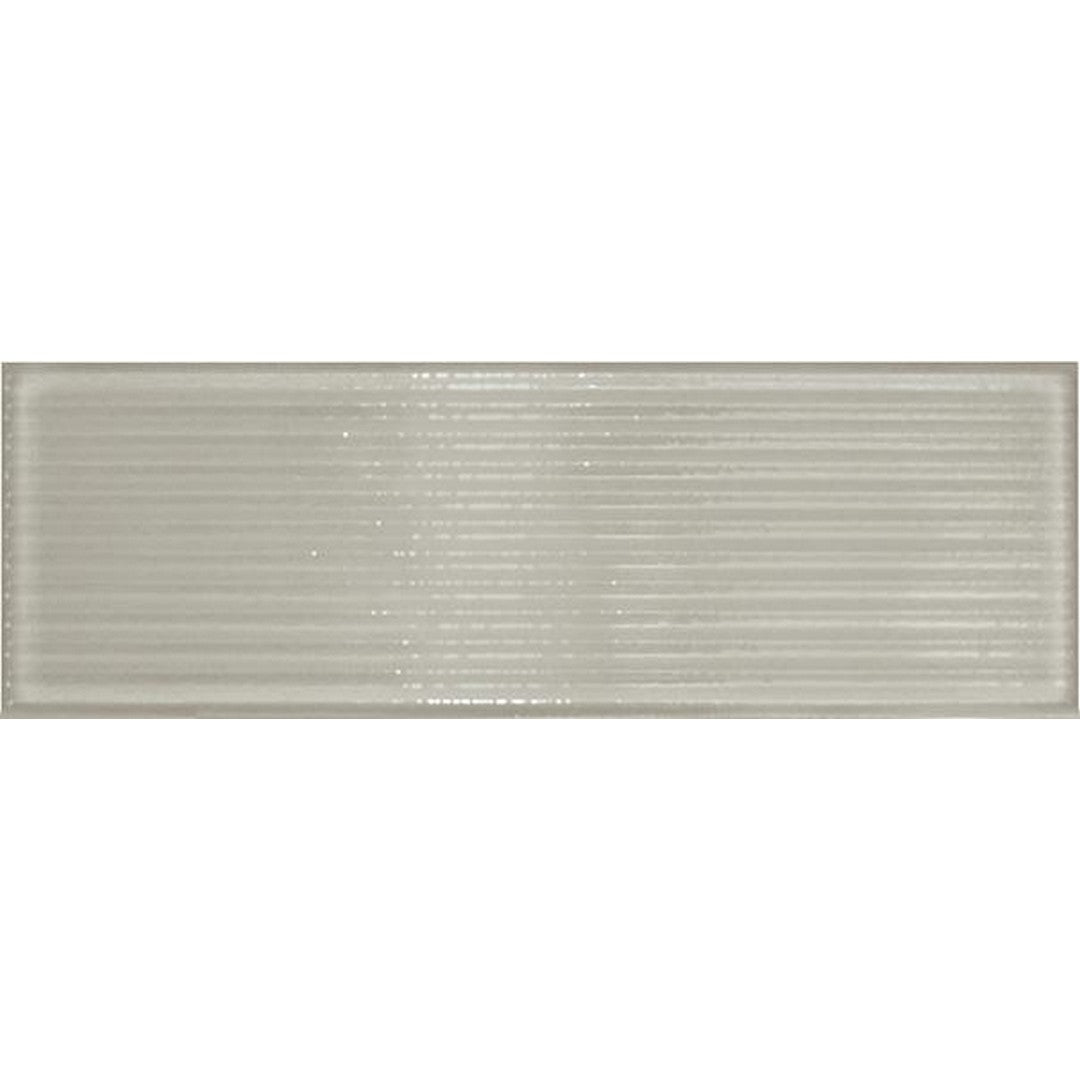 Tesoro 4" x 12" Glassalike Pressed Glossy Groove Porcelain Wall Tile