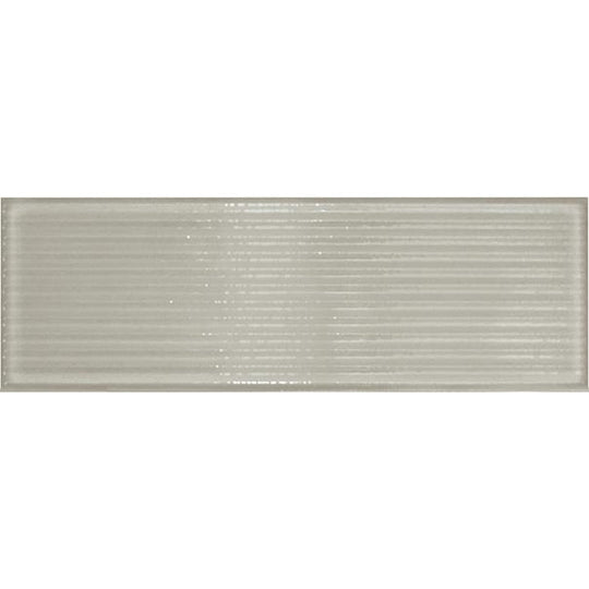 Tesoro 4" x 12" Glassalike Pressed Glossy Groove Porcelain Wall Tile