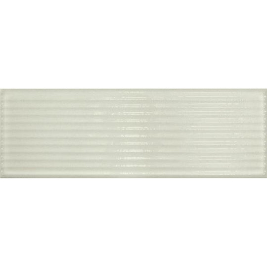 Tesoro 4" x 12" Glassalike Pressed Glossy Groove Porcelain Wall Tile