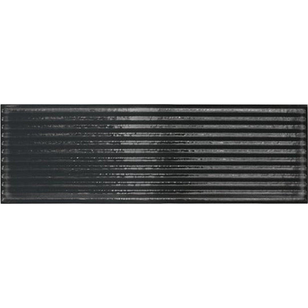 Tesoro 4" x 12" Glassalike Pressed Glossy Groove Porcelain Wall Tile