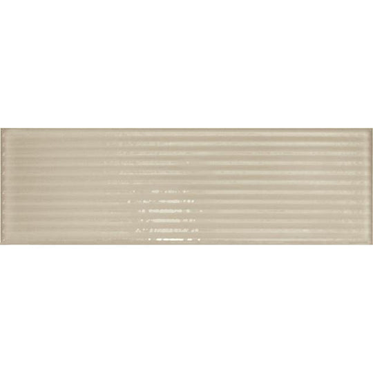 Tesoro 4" x 12" Glassalike Pressed Glossy Groove Porcelain Wall Tile
