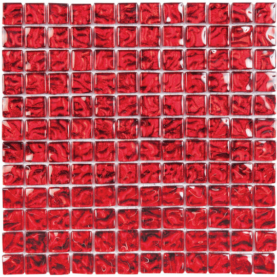 Bati Orient 12" x 12" Linear Glass Glossy 0.875" Relief Mosaic