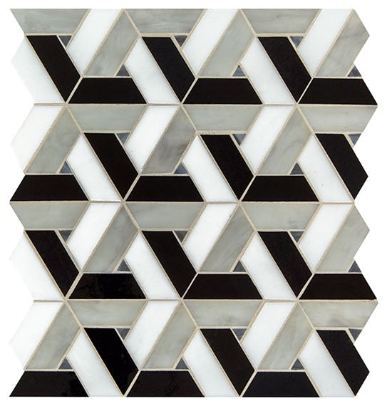 Daltile-Vivify-13-x-15-Matte-Glass-1x3-Trapezoid-Mosaic-Heirloom-Gold