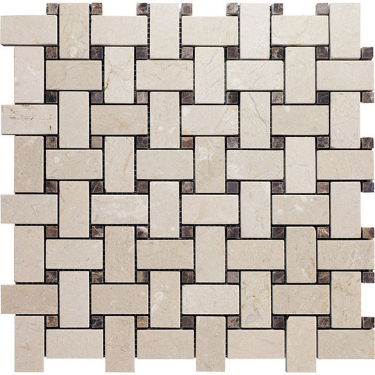 MiR Valencia 12" x 12" Natural Stone Mosaic Polished