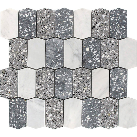 MiR Veneziana 11.4" x 13.4 Natural Stone Mosaic Honed