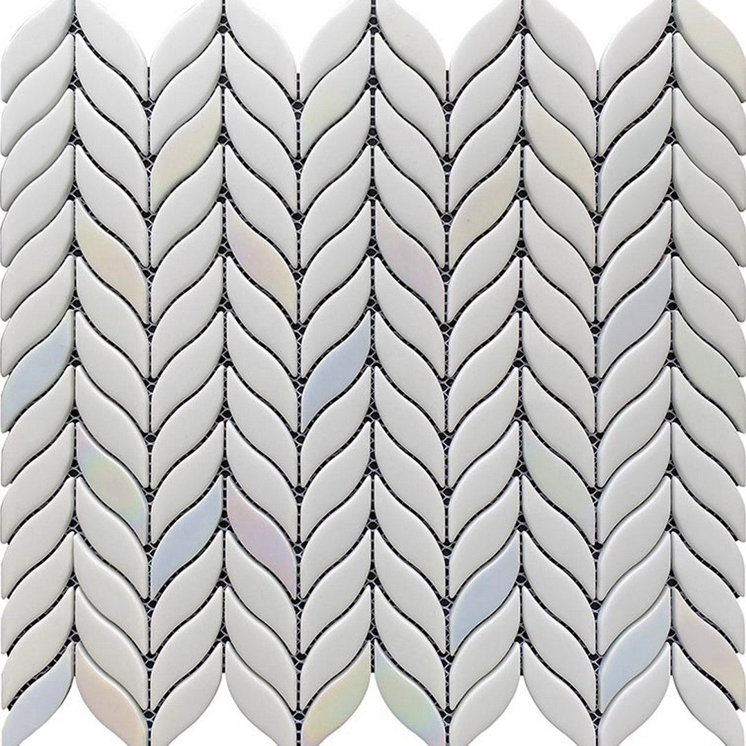 MiR Verre 11.6" x 12.1" Glass Herringbone Pattern Mosaic