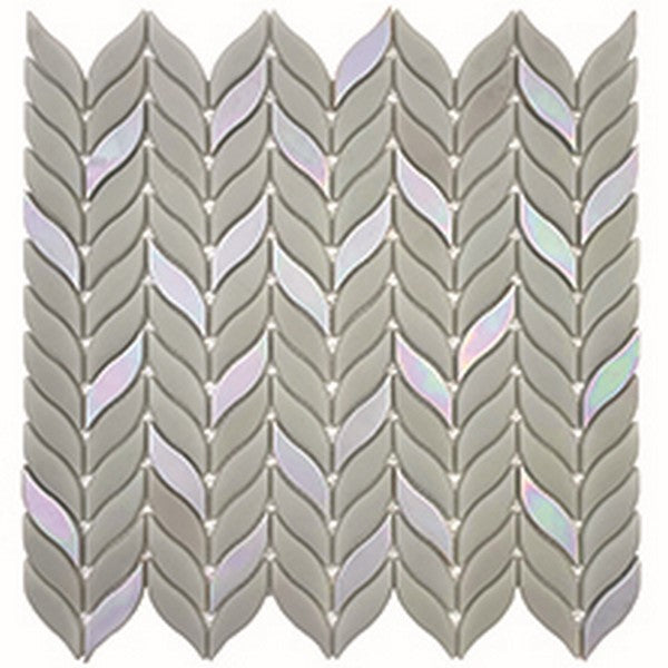 MiR Verre 11.6" x 12.1" Glass Herringbone Pattern Mosaic