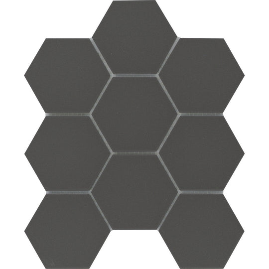 Emser 10" x 12" Source Matte Porcelain 3" Hexagon Mosaic