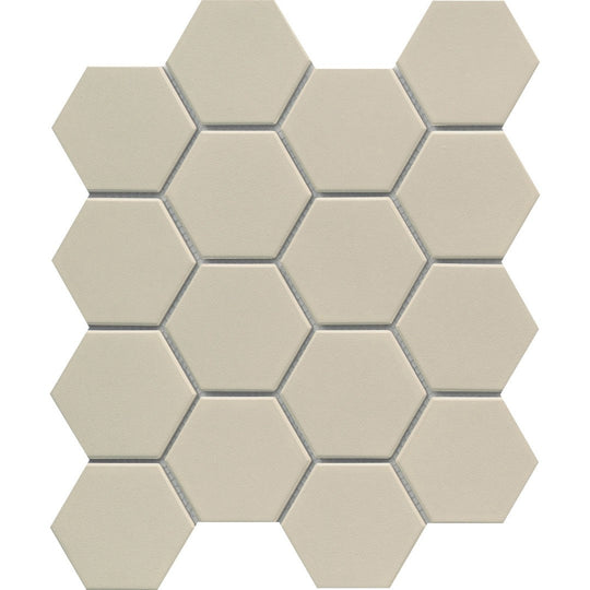 Emser 10" x 12" Source Matte Porcelain 3" Hexagon Mosaic