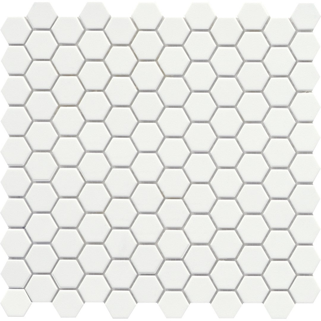 Emser 10" x 12" Source Matte Porcelain 1" Hexagon Mosaic