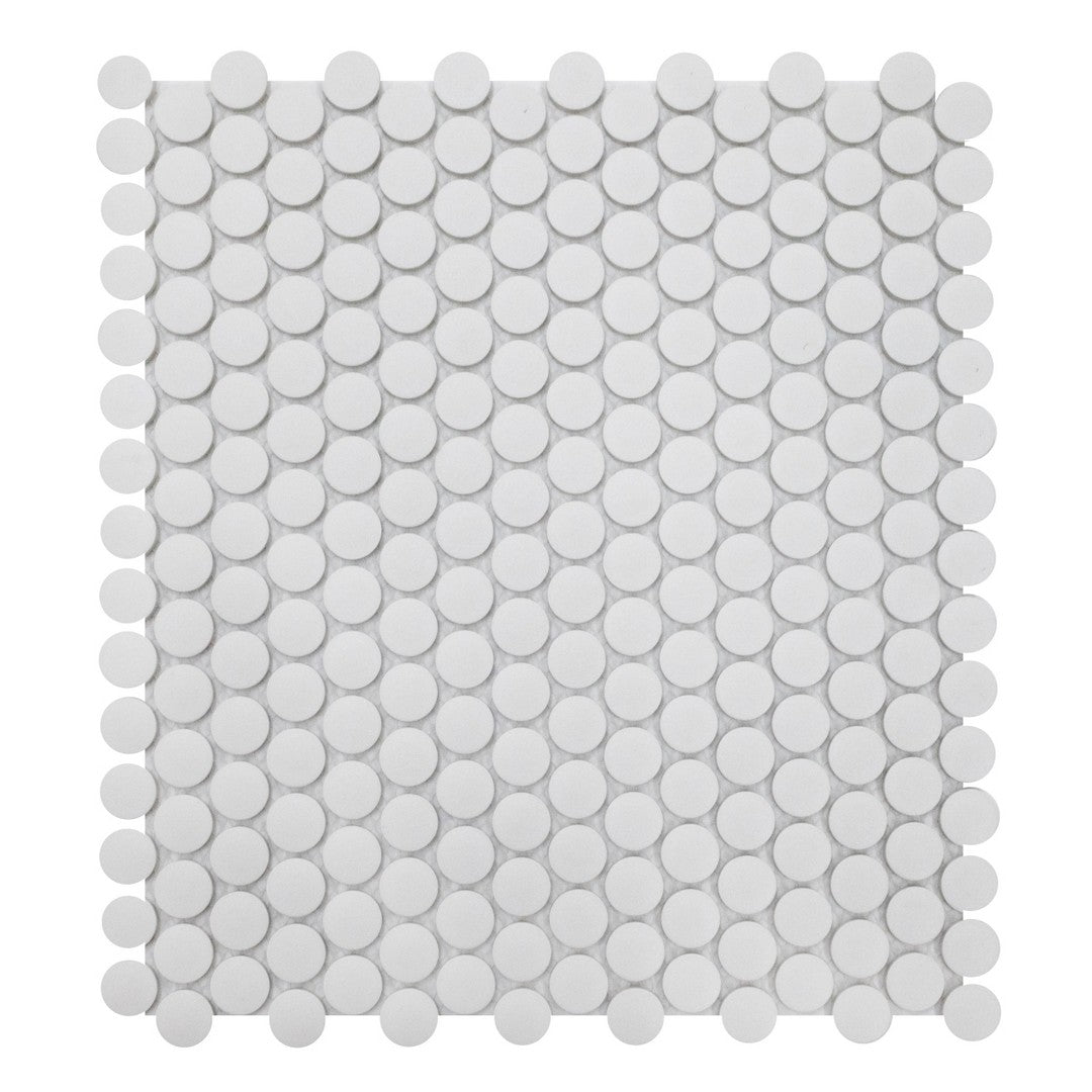 Emser 11" x 12" Source Matte Porcelain 1" Penny Round Mosaic