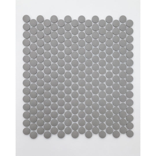 Emser 11" x 12" Source Matte Porcelain 1" Penny Round Mosaic
