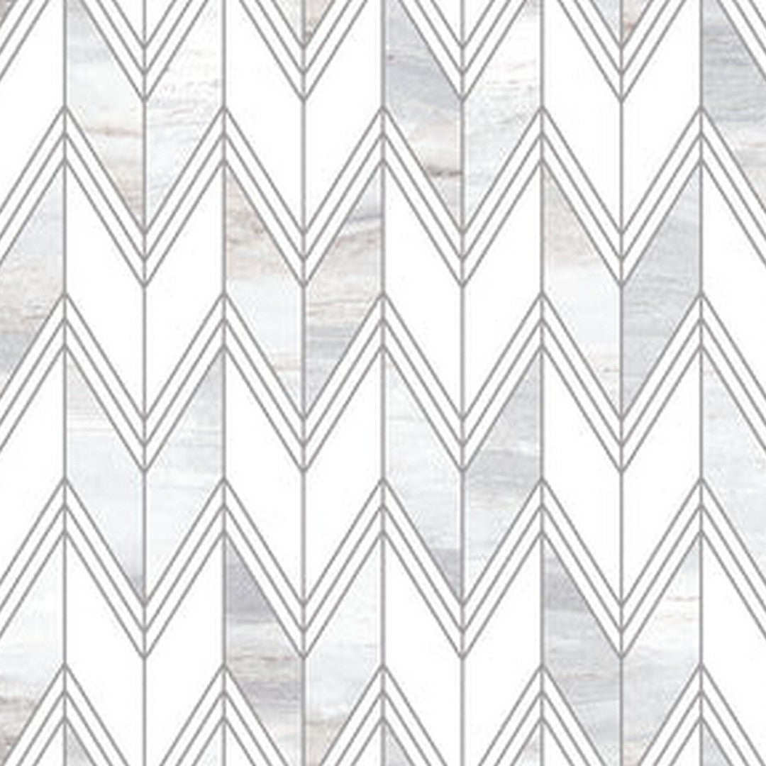 Emser Kudos 16" x 47" Porcelain Gloss Chevron Tile