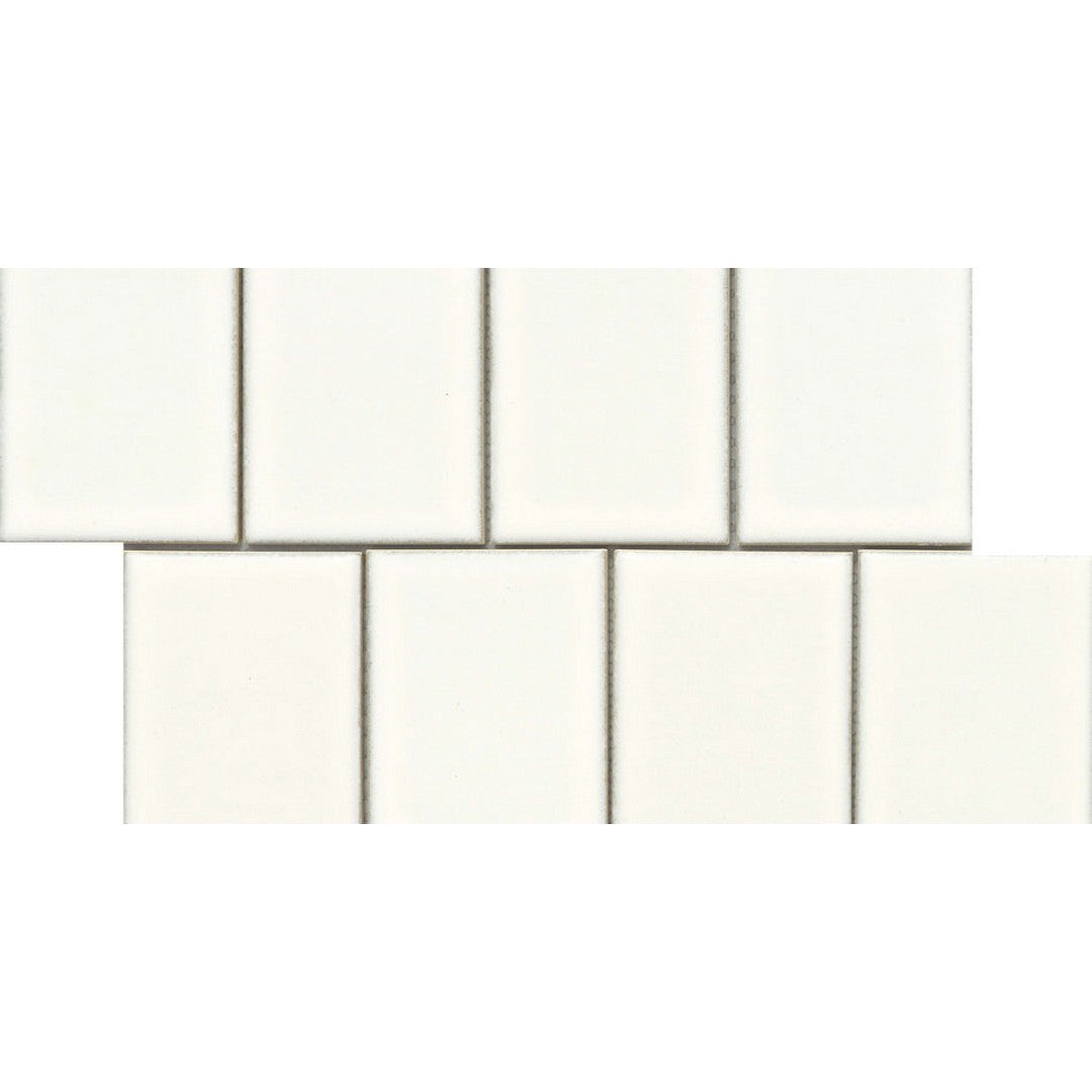 Emser Cuadro 9" x 14" Porcelain Gloss Flat Mosaic