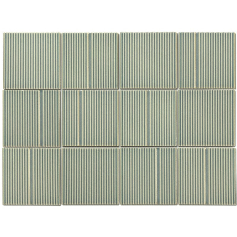 Emser 12" x 16" Kanji Glossy 4" Decorative Porcelain Mosaic