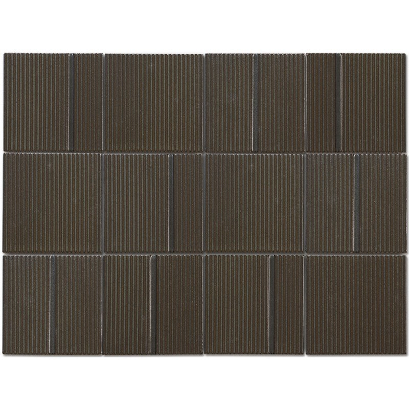 Emser 12" x 16" Kanji Glossy 4" Decorative Porcelain Mosaic