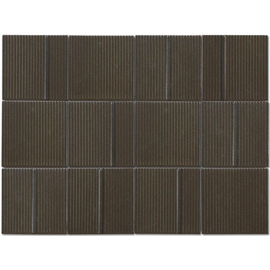 Emser 12" x 16" Kanji Glossy 4" Decorative Porcelain Mosaic