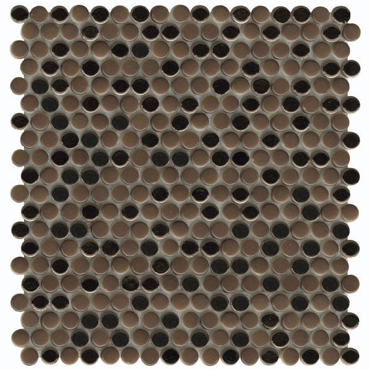 Emser Confetti II 12" x 12" Matte Porcelain Penny Round Mosaic