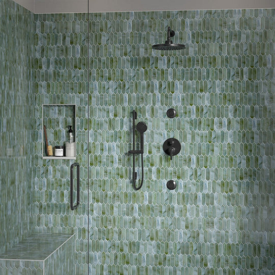 Emser-Splash-11-x-14-Satin-Glass-Picket-Mosaic-Moss