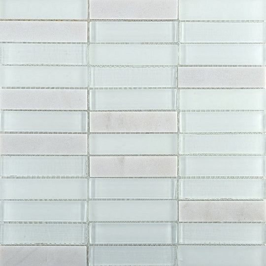 Emser Illumina 12" x 12" Gloss Stone and Glass Mosaic