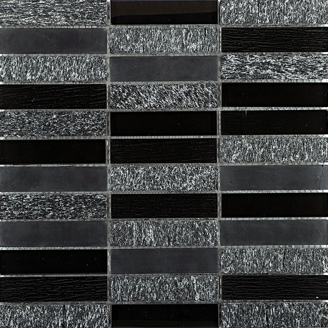 Emser Illumina 12" x 12" Gloss Stone and Glass Mosaic