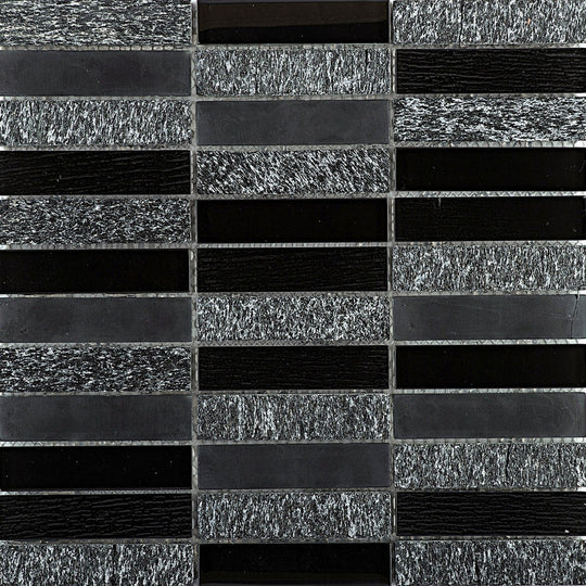 Emser Illumina 12" x 12" Gloss Stone and Glass Mosaic