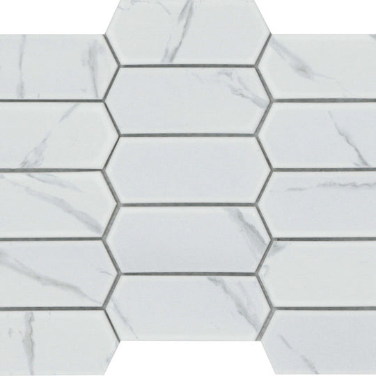 Emser Elegan 10" x 14" Porcelain Matte Thicket Mosaic