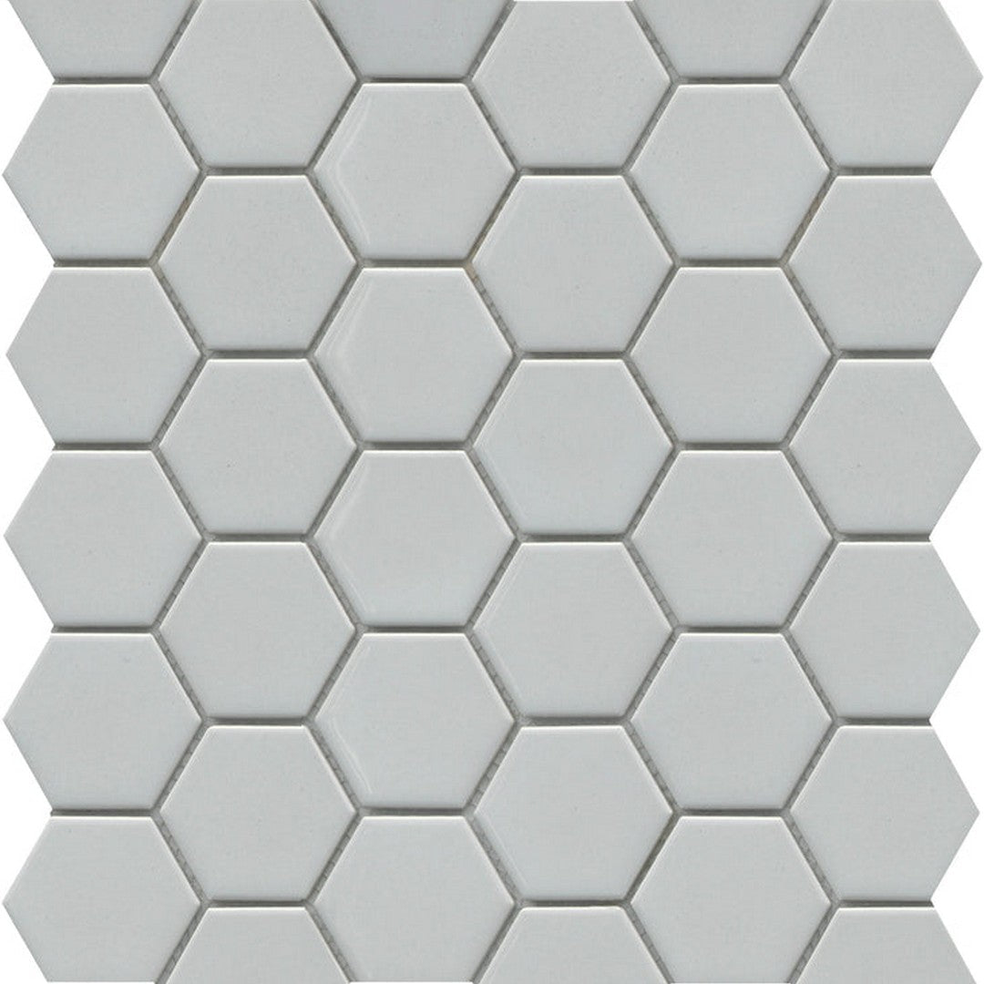 Emser Influence 12" x 12" Porcelain Gloss 2" Hex Mosaic