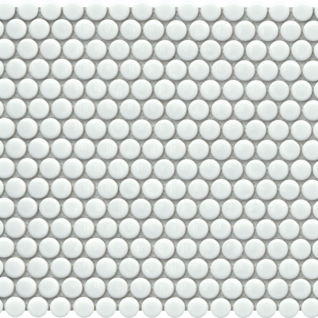 Emser Influence 11" x 12" Porcelain Gloss Penny Mosaic