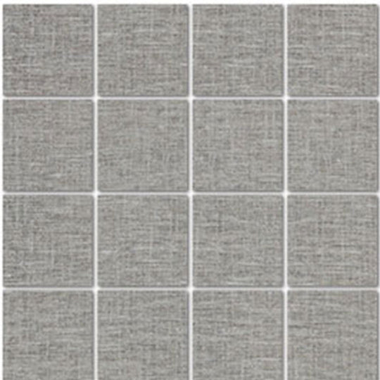 Tesoro 12" x 12" Natural Linen Rectified Textured Porcelain 3" Mosaic