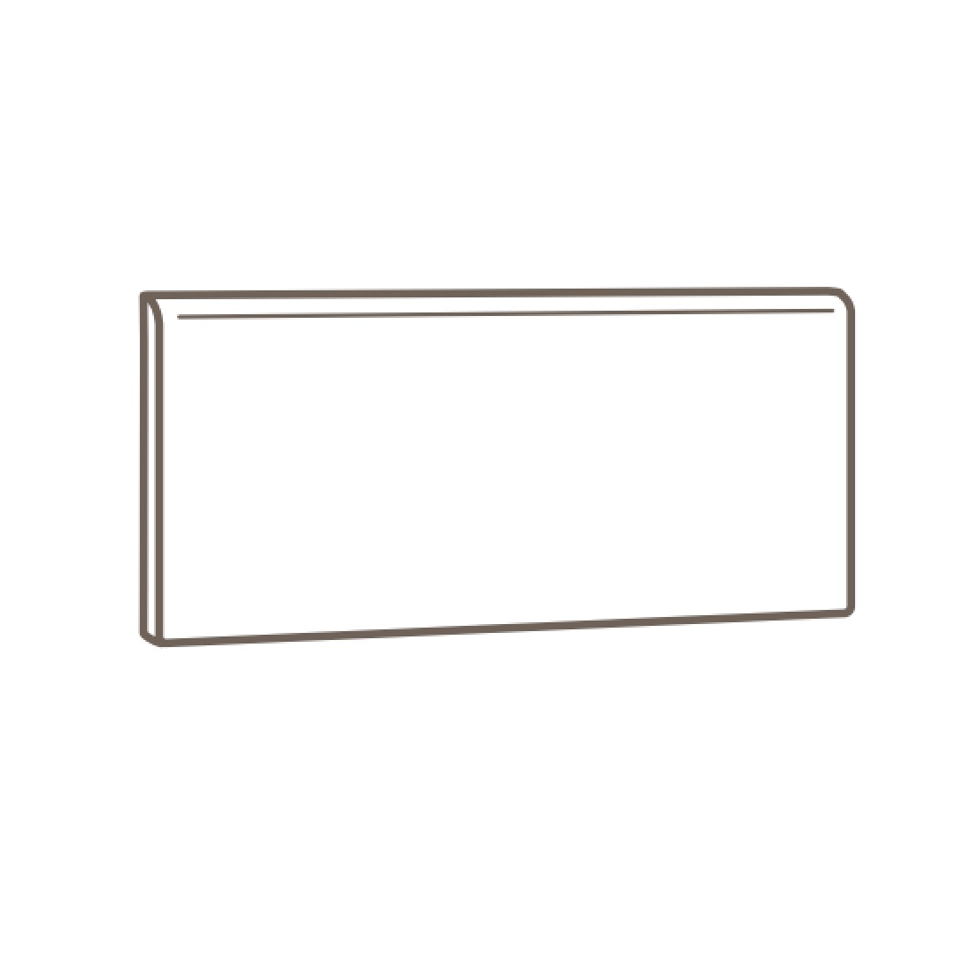 Crossville 4" x 8" Color by Numbers Gloss Ceramic Bullnose