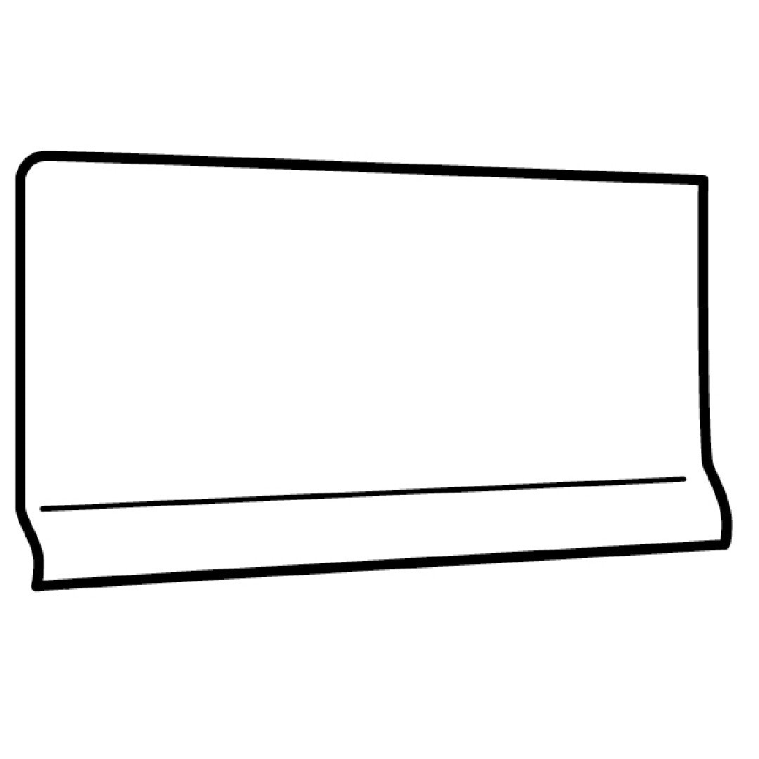 Crossville 4" x 8" Color by Numbers Gloss Ceramic Cove Base