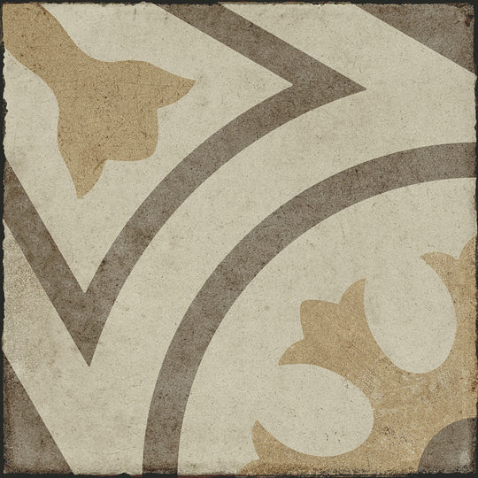 Daltile Quartetto 8" x 8" Matte Porcelain Circol Deco Floor Tile