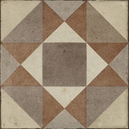 Daltile Quartetto 8" x 8" Matte Porcelain Figura Deco Floor Tile