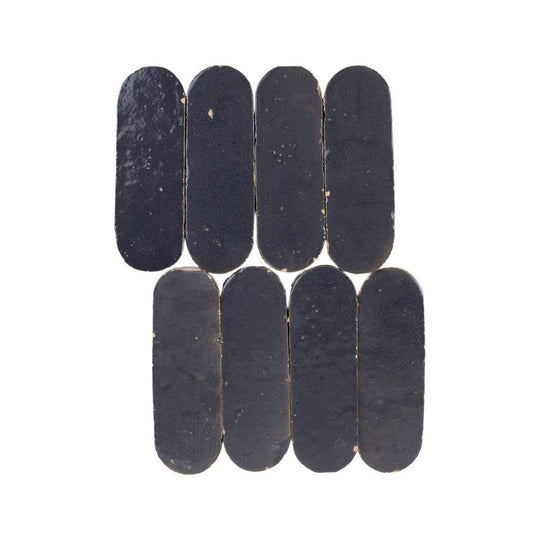 Lungarno 2" x 6" Zellige Bespoke Pressed Glossy Terracotta Oval Wall Tile