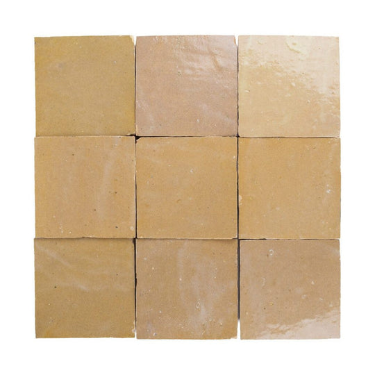 Lungarno 4" x 4" Zellige Bespoke Glossy Terracotta Wall Tile