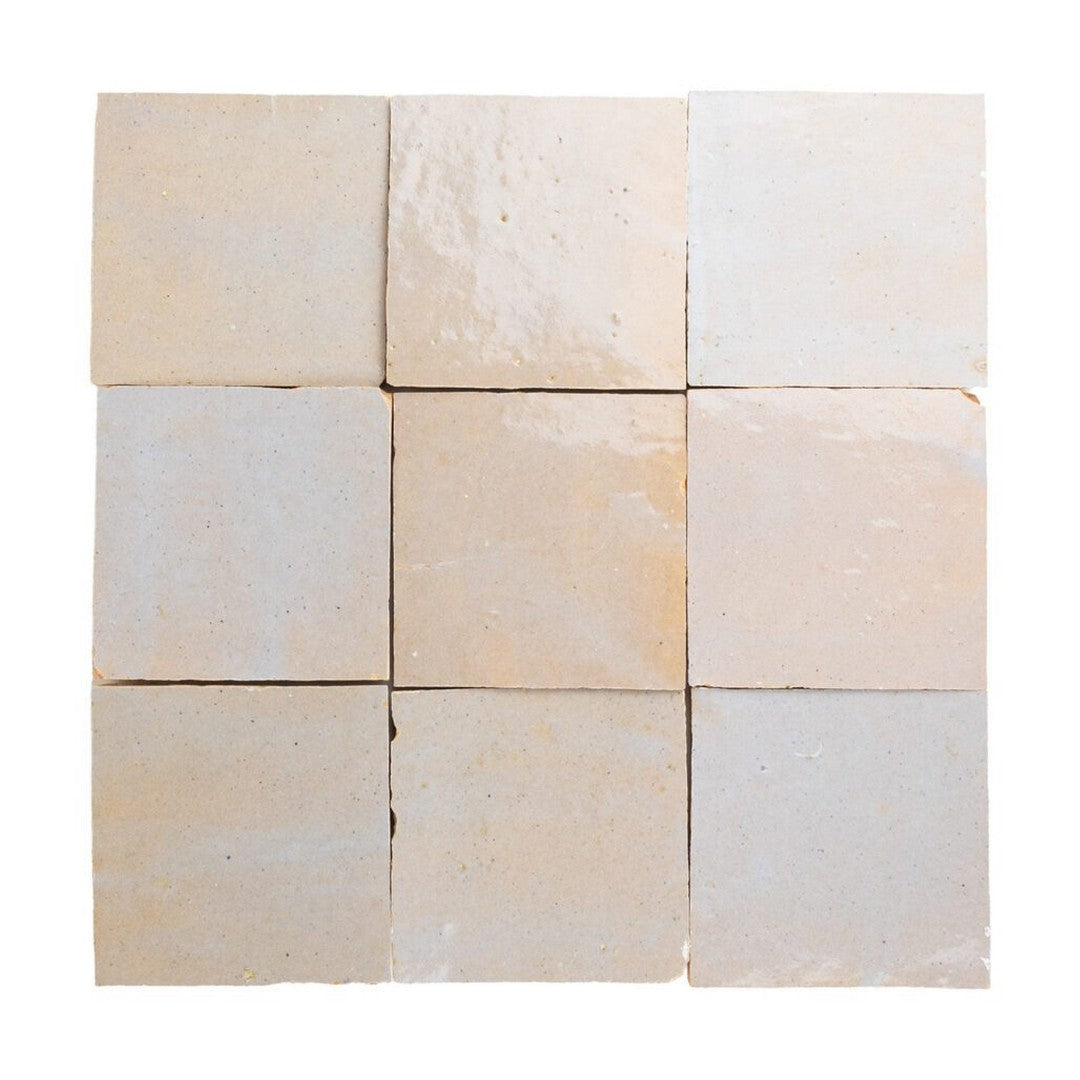 Lungarno 4" x 4" Zellige Bespoke Glossy Terracotta Wall Tile