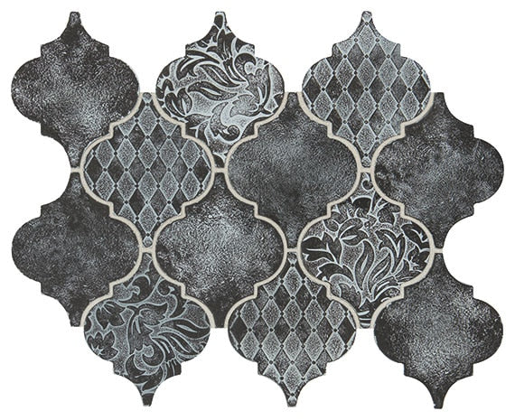 Daltile-Vintage-Metals-10-x-13-Satin-Metal-4-Arabesque-Mosaic-Whitewash-Titanium