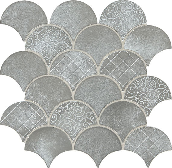 Daltile-Vintage-Metals-11-x-11-Satin-Metal-3-Fan-Mosaic-Whitewash-Titanium