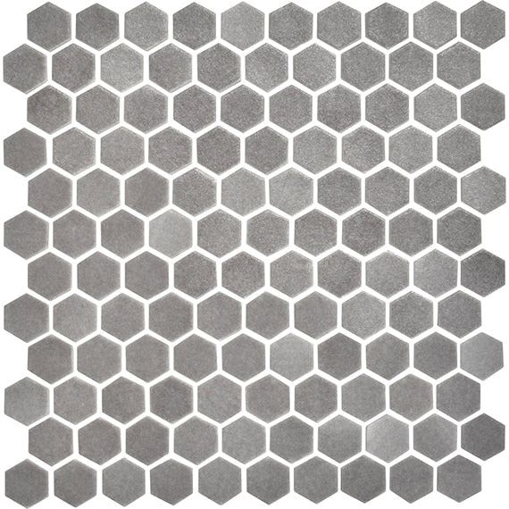 Daltile-Uptown-Glass-11-x-12-Matte-Glass-1-Hexagon-Mosaic-Carrara