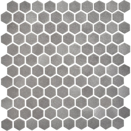 Daltile-Uptown-Glass-11-x-12-Matte-Glass-1-Hexagon-Mosaic-Carrara