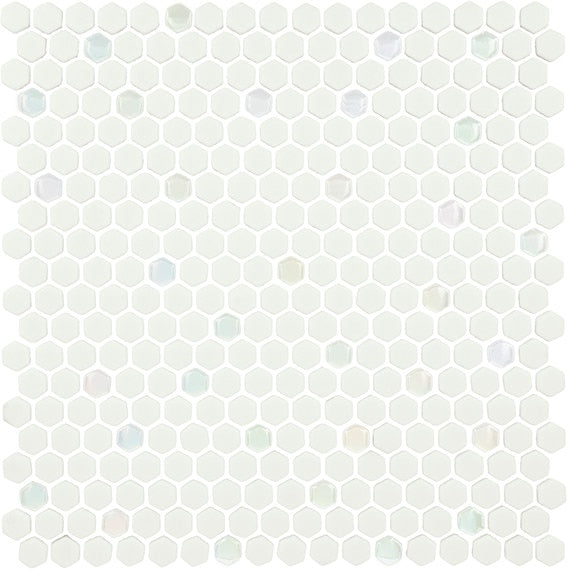 Daltile-Starcastle-12-x-12-Matte-Glass-5/8-Mini-Hexagon-Mosaic-Comet