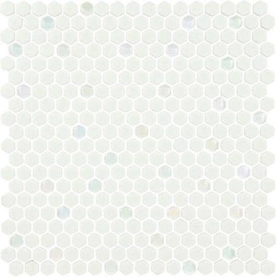 Daltile-Starcastle-12-x-12-Matte-Glass-5/8-Mini-Hexagon-Mosaic-Comet