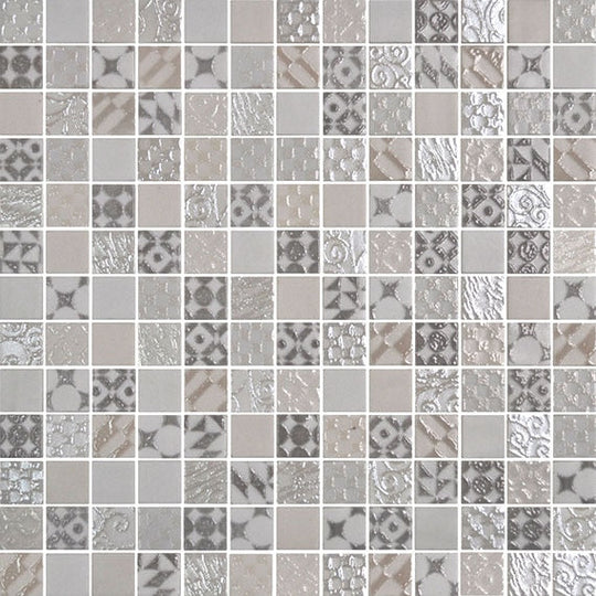 Daltile Uptown Glass 12.25" x 12.25" Glossy Glass 1" Metro Mosaic