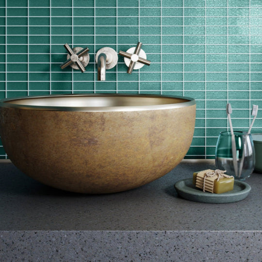 Island-Stone-12-x-12-Cascade-Gloss-&-Textured-Glass-1x2-Straight-Stack-Mosaic-Lagoon